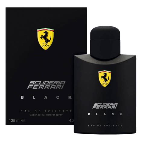 scuderia ferrari black eau de toilette masculino 125ml|ferrari scuderia black perfume.